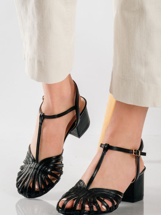 Black Heels with Strap