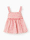 Zippy Poplin Polka Dot Top Red