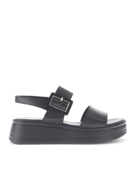 Gabor Leder Flache Sandalen für Damen Anatomisc...