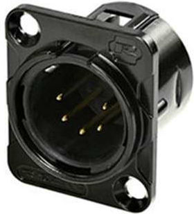 Rean Rc5mdl-b Ștecăr Șasiu Dtype 5-pin Xlr Masculin Negru