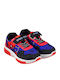 Spiderman Kids Anatomic Sneakers with Hoop & Loop Closure and Blue Lights