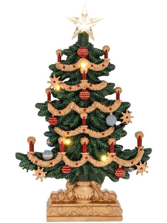 Christmas Decorative Illuminated Plastic Tree 48.5cm Green Tree