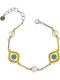 Dimitrios Exclusive Women's Bracelet with design Eye made of Silver