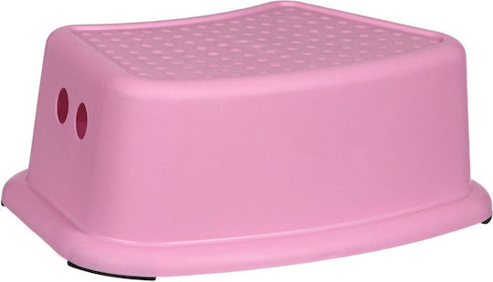 Kids' Step Stool Pastel Pink Plastic Dimensions 36x24x12.5cm Maximum Weight 50kg