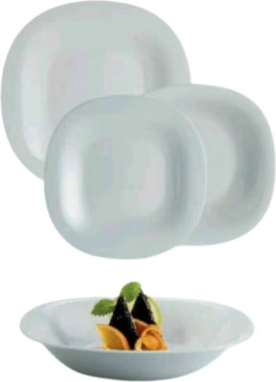 Luminarc Gray Glass Dinnerware Set 18pcs