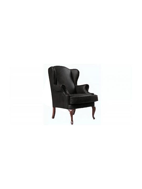 Ohrensessel aus echtem Leder Leather (5232m) 76x90x108cm