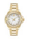 Philipp Plein Majesty Womens Watch 38mm Battery With Steel Bracelet Golden White