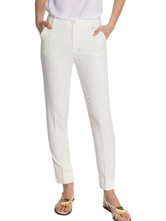 Women's Fabric Trousers White