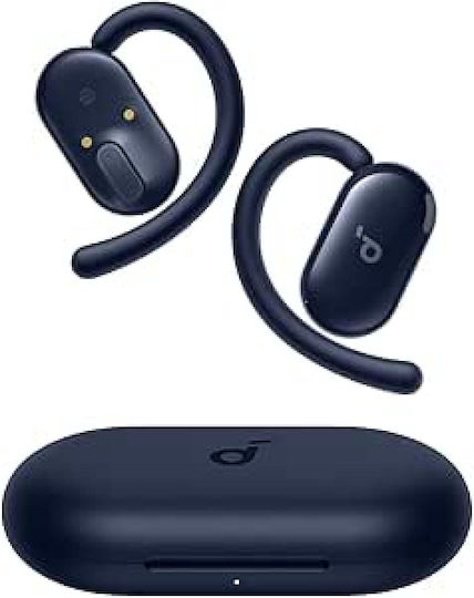 Soundcore by Anker V20i Offenes Ohr Bluetooth-Freisprecheinrichtung Kopfhörer mit Schweißresistenz und Ladeetui Blau