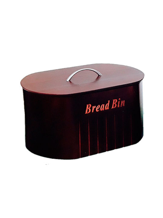 Karvounis Bread Box with Lid Wooden
