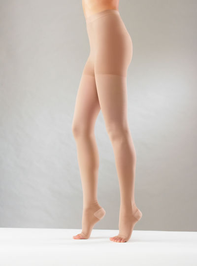 Mobiak Class Pantyhose Open 23-32 mmHg Beige