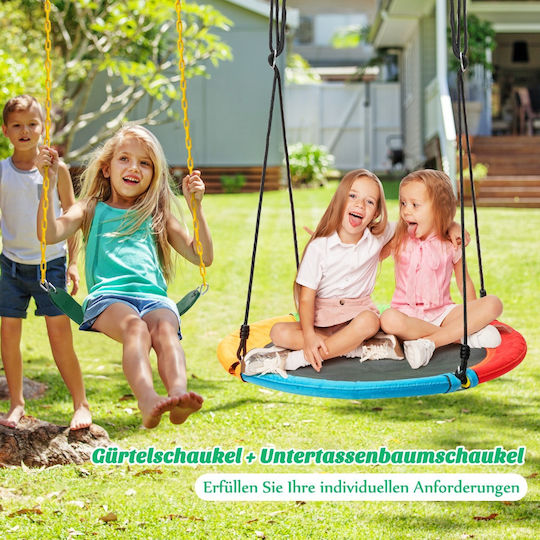 Costway Metal Hanging Swing Nest 160x160x160cm