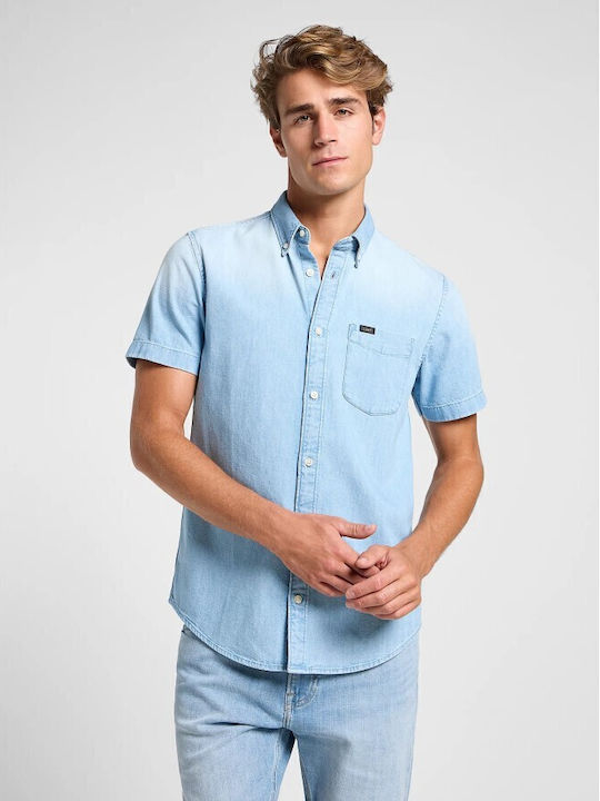 Kurzärmlig Jeans Hemd Jean