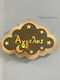 Wooden Wall Light "Double Cloud" Name