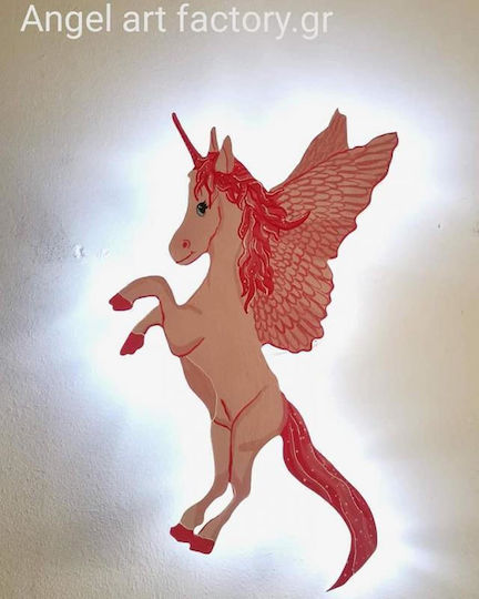 Wooden Kids Wall Light "unicorn"