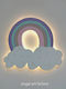 Kinder-Wandlampe aus Holz "Regenbogen"