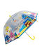 Chanos Kids Curved Handle Umbrella with Diameter 45cm Multicolour