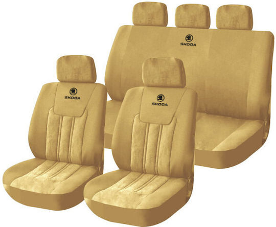 Takeposition Car Cover Set Polyester Beige
