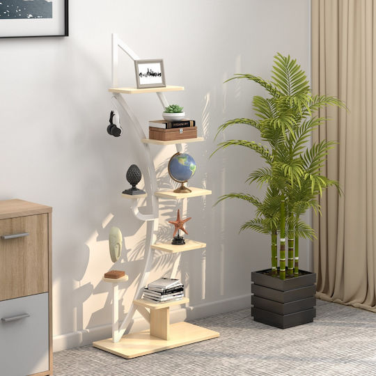 Wandregal Stepladder-Stil Rosa 60x30x155cm