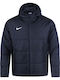 Academy Pro Χειμωνιάτικο Μπουφάν Puffer Αδιάβροχο Navy