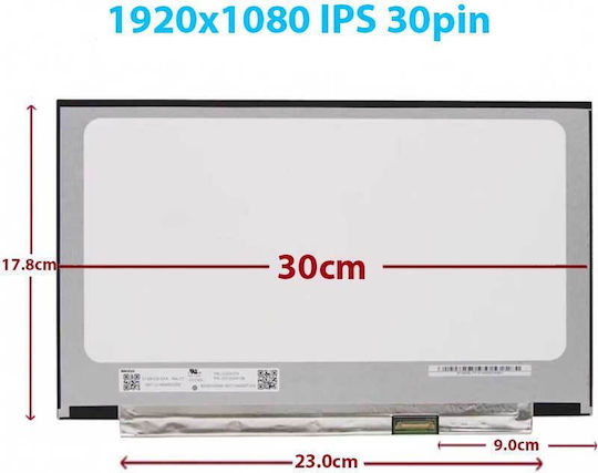 Monitor LED 1920x1080 30 Pin for Laptop N133HCA-EAA N133HCA-EAA