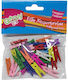 Colored Wooden Pegs 25mm/40pcs Groovy