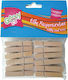 Wooden Pegs 48mm/12pcs Groovy