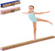 Costway Folding Balance Beam 240 cm Kids Safe Durable Suede Cover Fh10069pi