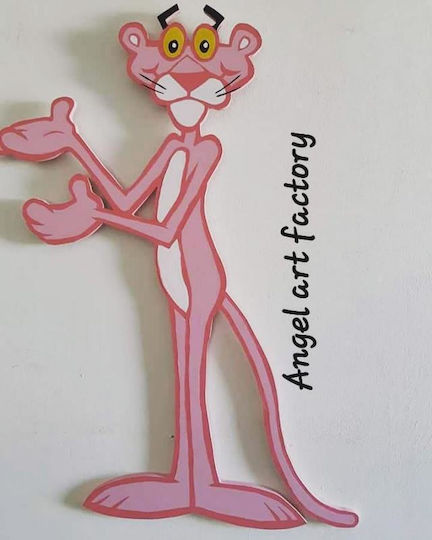 Wooden Wall-Mounted "Pink Panther"