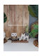 Decorative Owl made of Wood 40x17cm 1pcs