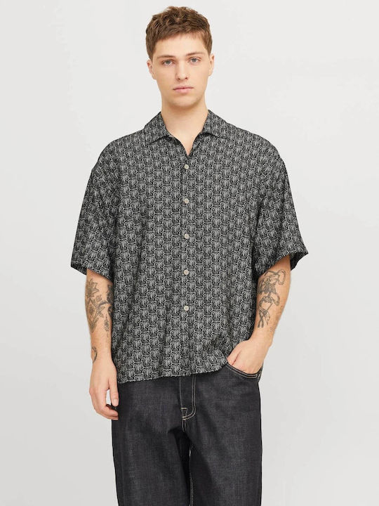 Jack & Jones Κοντομάνικο Τζιν Πουκάμισο Black