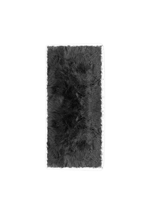 Χαλί Γούνινο Μαύρο 120x170cm Tns 39-950-1959