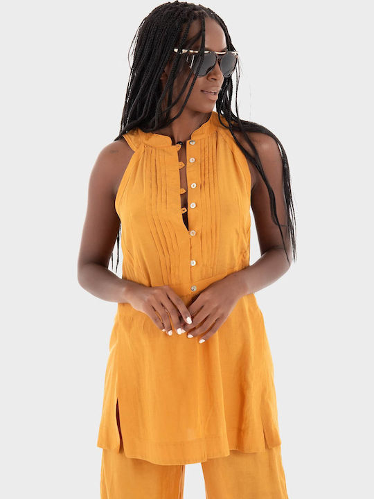 Γυναικεία Μπλούζα Βαμβακερή Black, Orange