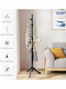 Costway Cuiere de podea Lemn Negru 50x50x175cm