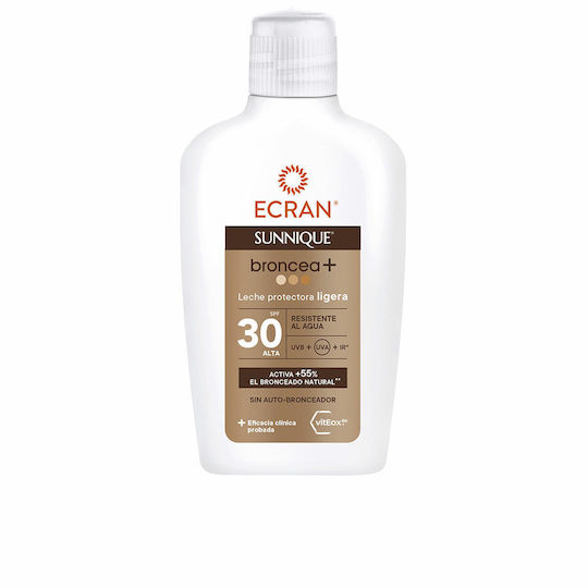 Ecran Sunnique Broncea Αδιάβροχη Αντηλιακή Κρέμα Σώματος SPF30 200ml