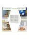 Kids Wooden Bookcase White 105.5x39.5x84cm