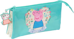 Peppa Pig Federmäppchen mit 3 Fächern Gelb