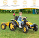 Kids Ride On Tractor Electric with Trailer 12 Volt Beige for 3+ Years