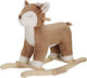 Little Dutch Fairy Garden Wooden Rocking Toy Deer for 18+ months Brown