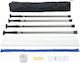 Vevor Dust Barrier Poles 12-Foot Dust Barrier System 4 Telescopic Poles Magnetic Zipper Carrying Bag Plastic Sheeting 32.8x13.12 Feet Interior Decoration Painting