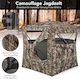 Costway Camping Tent 148x148x164cm with 360° visibility and silent windows