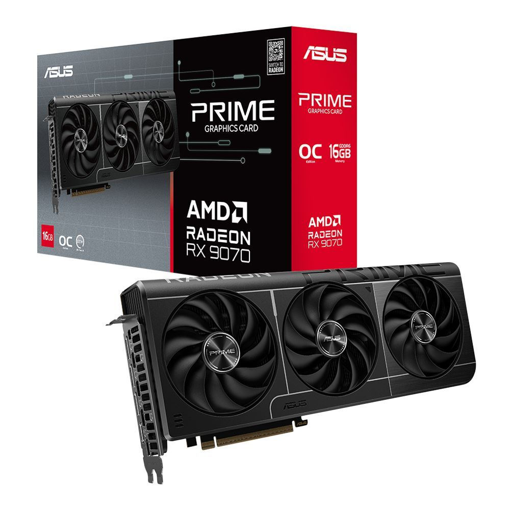 Asus Radeon RX 9070 16GB GDDR6 Prime OC Κάρτα Γραφικών