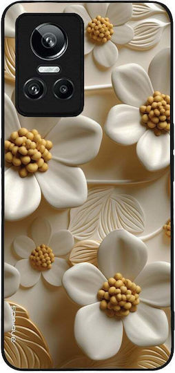 Sonique 3D-Blumen-Serie Hülle für Realme GT Neo 3 5G Weiß