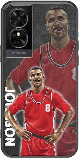 European Basketball Legends Eddie Johnson Tcl 50 Se Black TPU Black Silicone