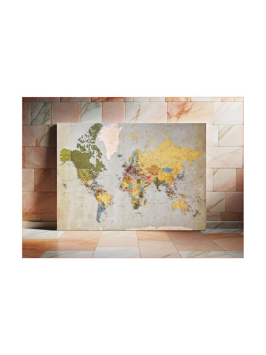 Tablou Hartă Mondială Vintage 120x80