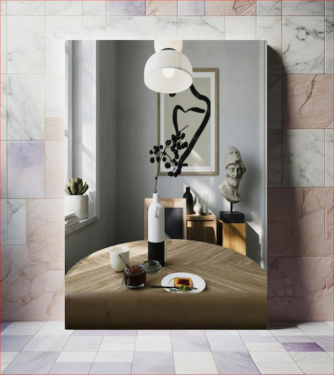 Painting Modern Breakfast Corner Abstract Art Ancient Bust 100x150