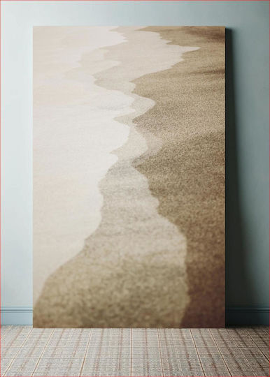Abstraktes Sandwellen-Gemälde 115x170