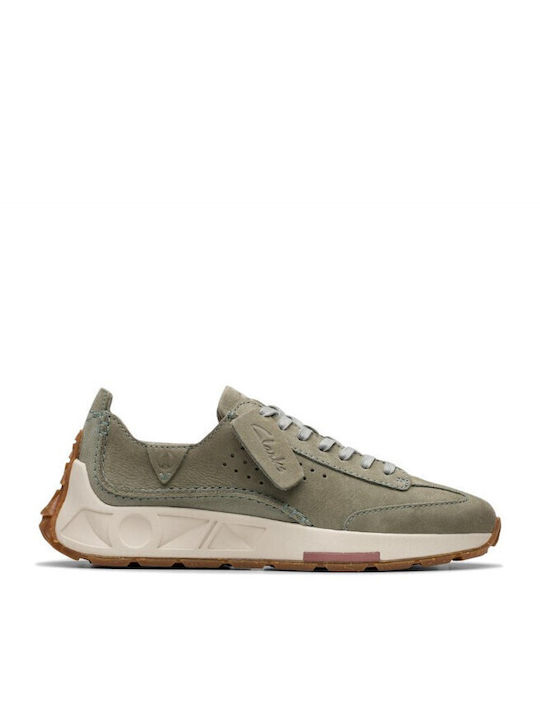 Clarks Speed Adidași Pentru Femei Light Green Nubuck 26181291