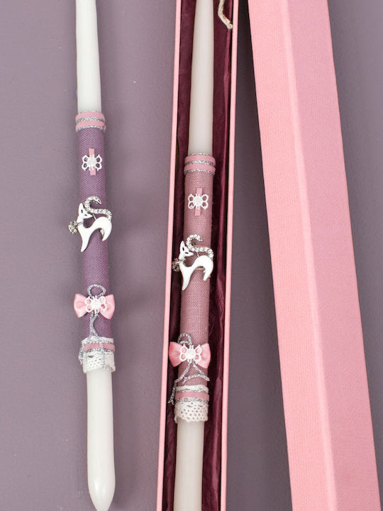 Candle Round Pink