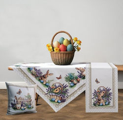 Πασχαλινό Καρέ 100x100 Easter Charm Dimeco Εκρού 100x100 Πασχαλινό Καρέ 100x100 Easter Charm Dimeco Εκρού 100x100